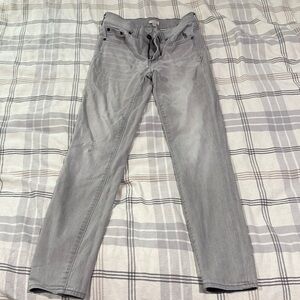 EUC J. Crew Light Gray Stretch Jeans WOMENS size 24